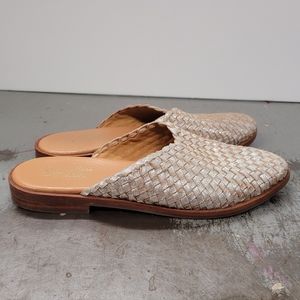 Seychelles Silver Woven Flats